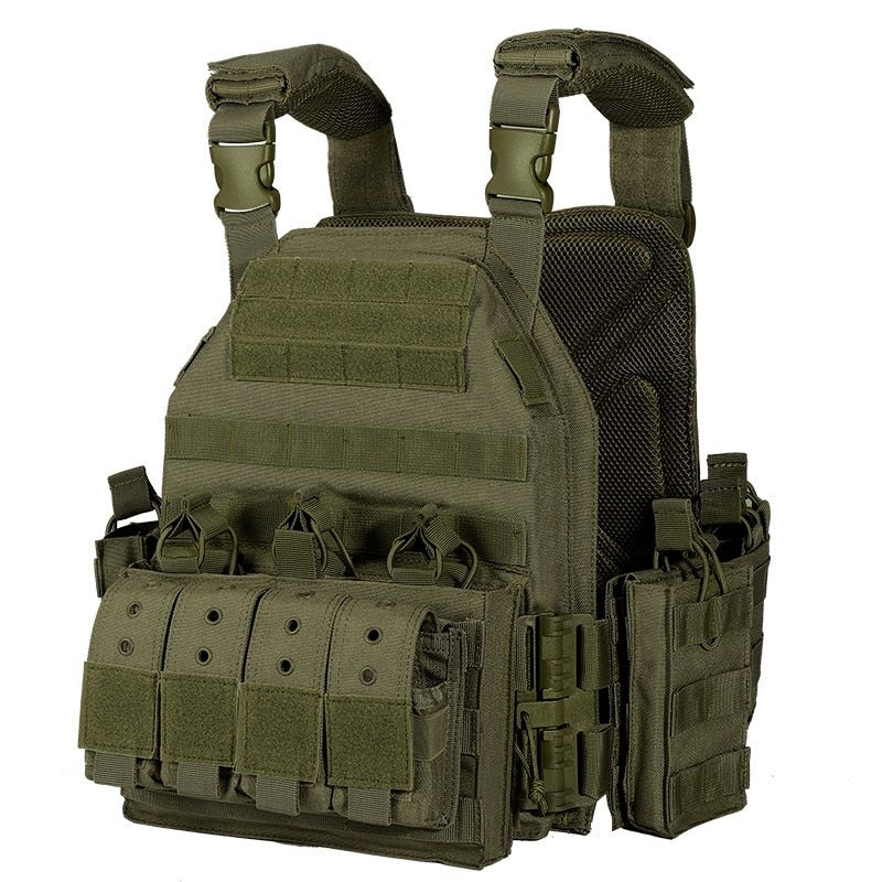 1000D Nylon Plate Carrier Tactical Vest Outdoor Hunting Protective Adjustable MODULAR Vest (AirSoft)