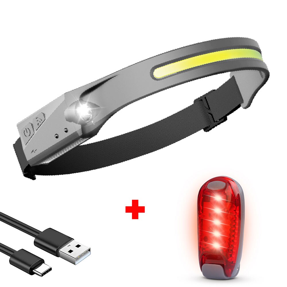 LED Headlamp Rechargeable with Built-in Battery 5 Lighting Modes