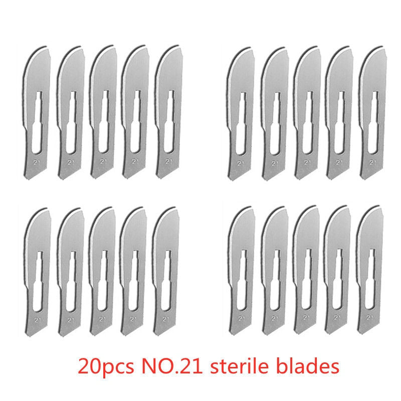 20-100pcs Carbon Steel Surgical Blades