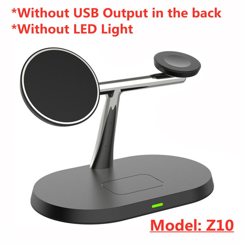 30W 3 in 1 Magnetic Wireless Charger Stand for iPhone 14 13 12 Pro Max Apple Watch Airpods Induction Fast Charging Station