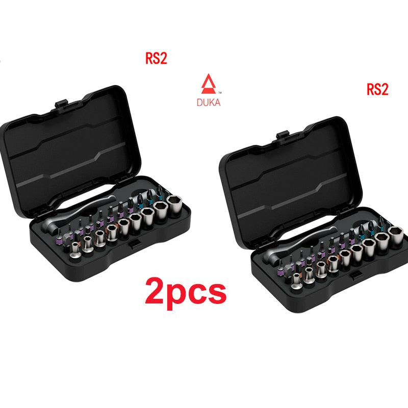 24 in 1 Multi-purpose Ratchet Wrench Screwdriver S2 Magnetic Bits Tools Set