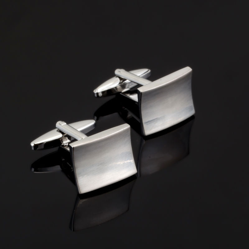 Laser Engraved Check Sudoku Design Cufflink