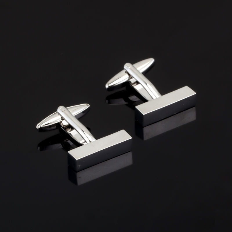 Laser Engraved Check Sudoku Design Cufflink