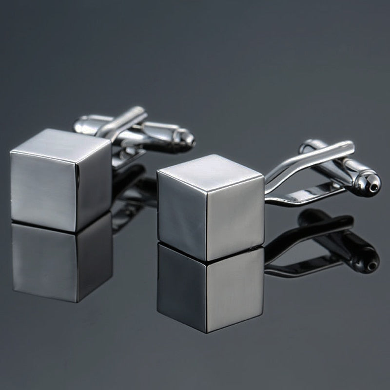 Laser Engraved Check Sudoku Design Cufflink