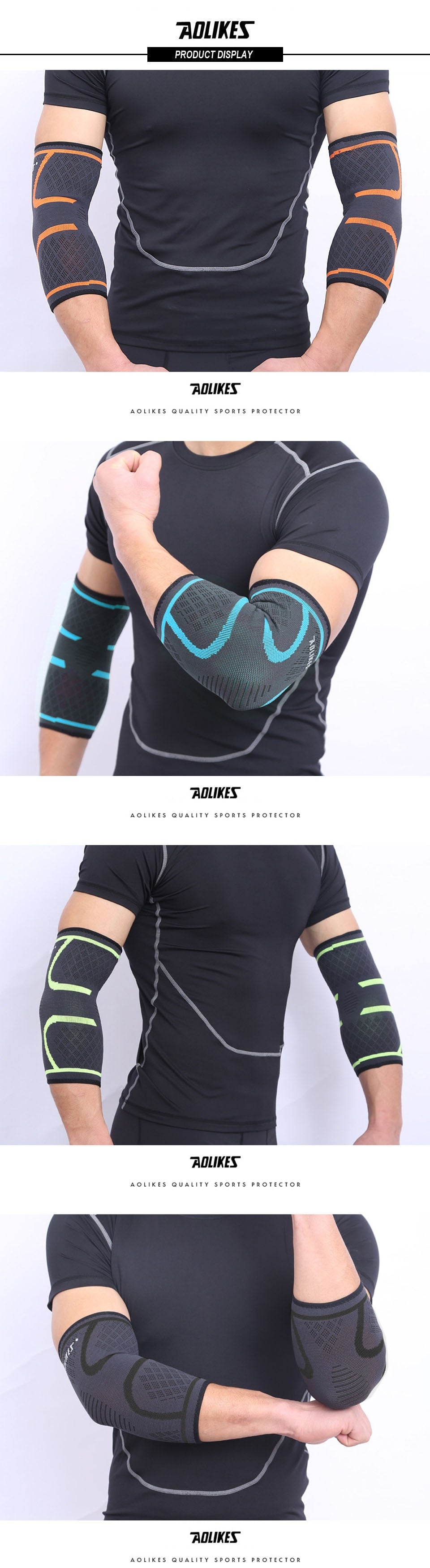 AOLIKES 1PCS Breathable Elbow Support