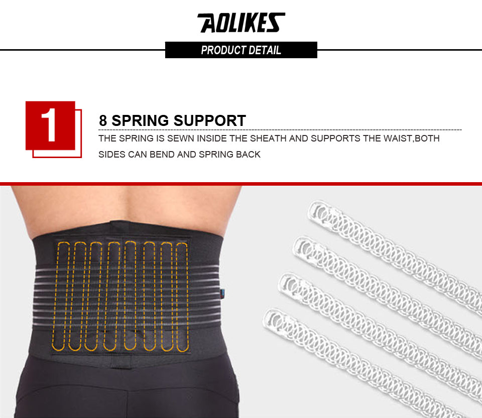 AOLIKES 1PCS Lumbar Support Waist/ Back Pain