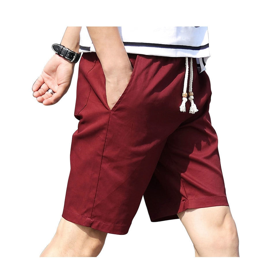 CARANFIER Summer Cotton Mens Shorts
