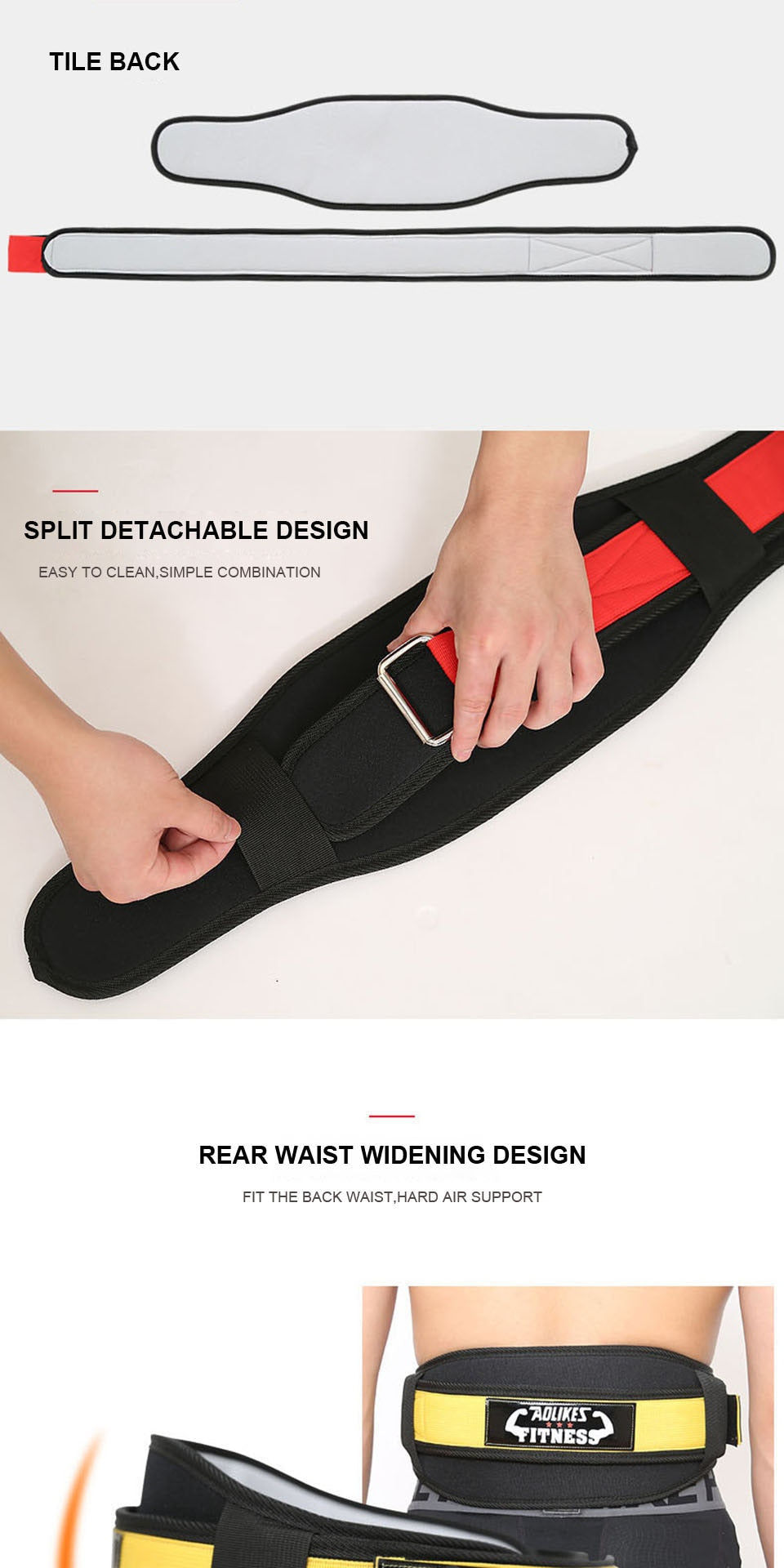 AOLIKES Fitness Weight Lifting Belt