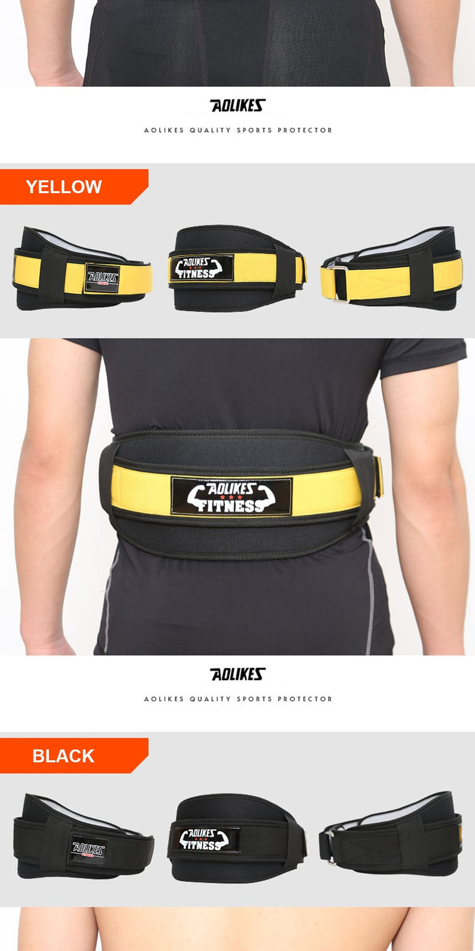 AOLIKES Fitness Weight Lifting Belt