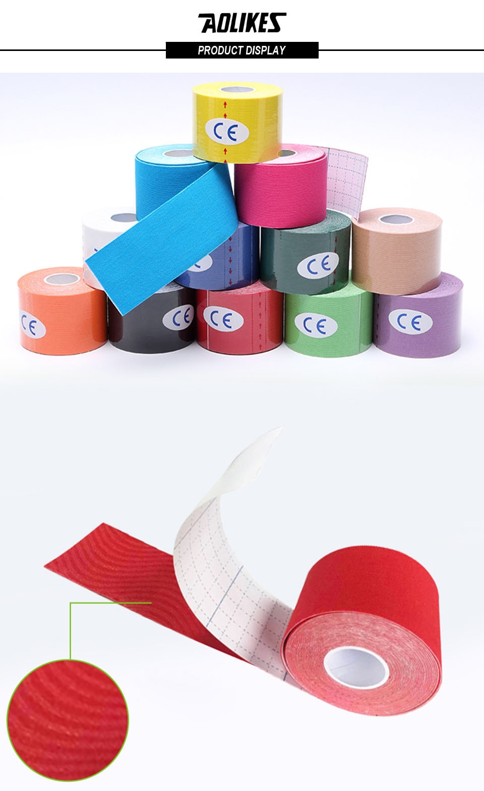 AOLIKES 2 Size Kinesiology Tape