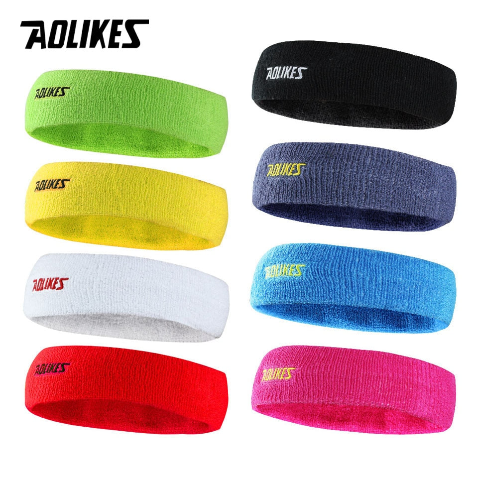 AOLIKES 1PCS High Quality Cotton Sweat Headband
