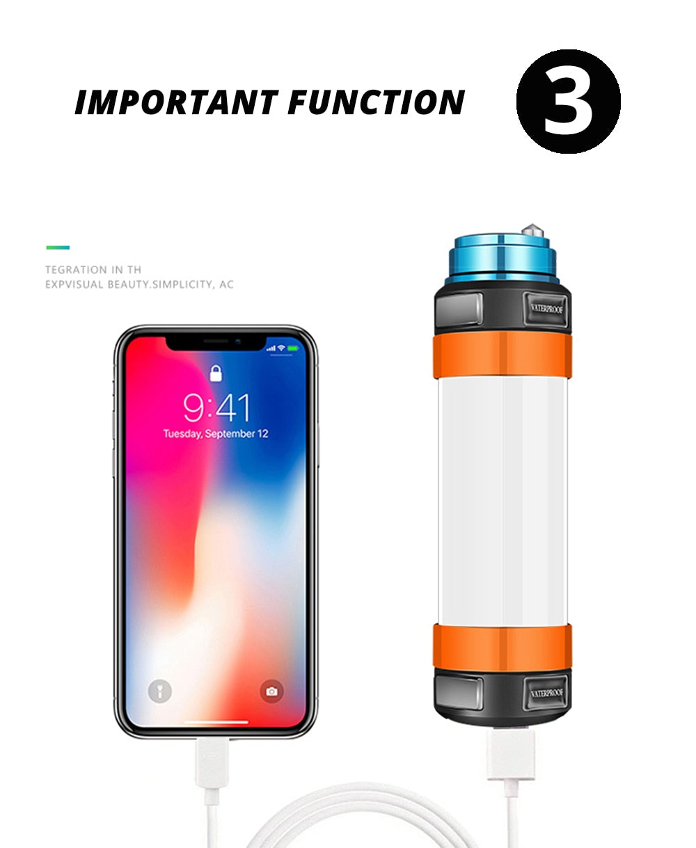 Multifunctional Rechargeable LED Flashlight