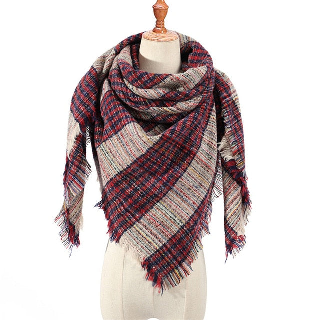 Plaid Winter Scarves