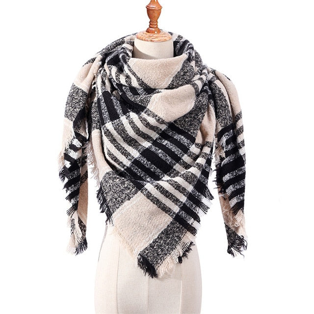 Plaid Winter Scarves