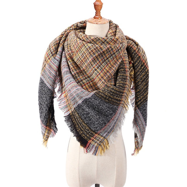 Plaid Winter Scarves