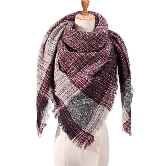Plaid Winter Scarves