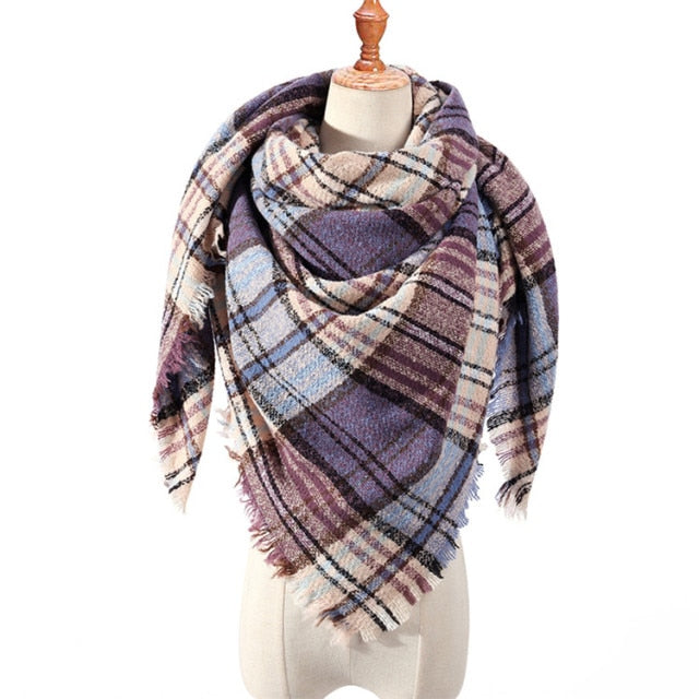 Plaid Winter Scarves