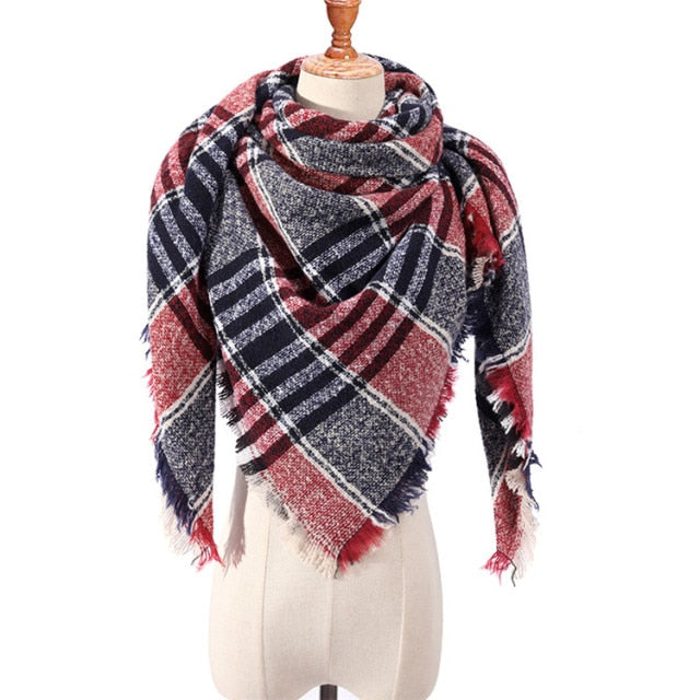 Plaid Winter Scarves
