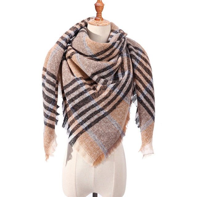 Plaid Winter Scarves