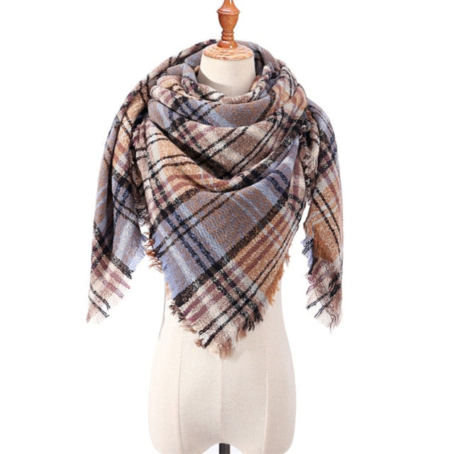 Plaid Winter Scarves