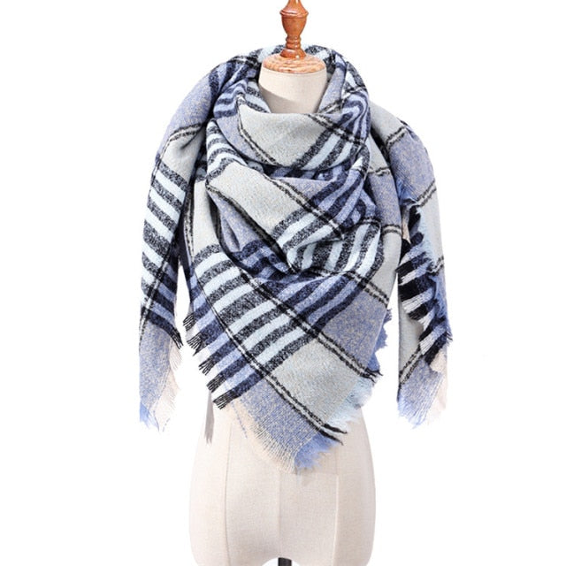 Plaid Winter Scarves