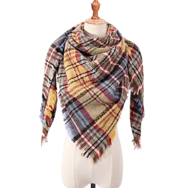 Plaid Winter Scarves