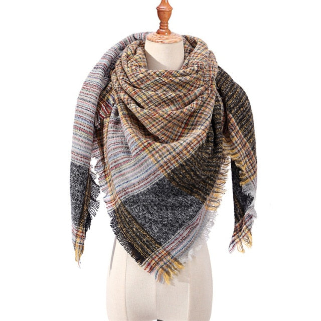 Plaid Winter Scarves
