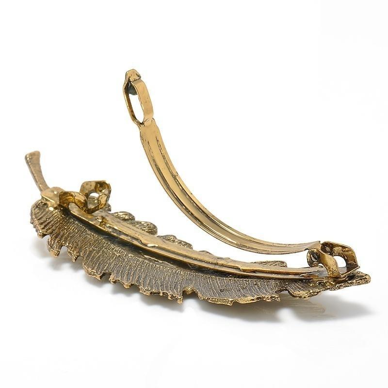 1PCS Leaf Feather Hair Clip