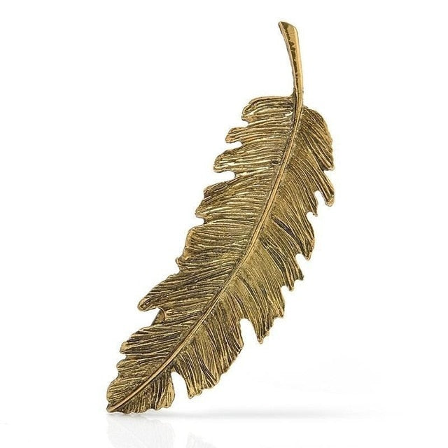 1PCS Leaf Feather Hair Clip