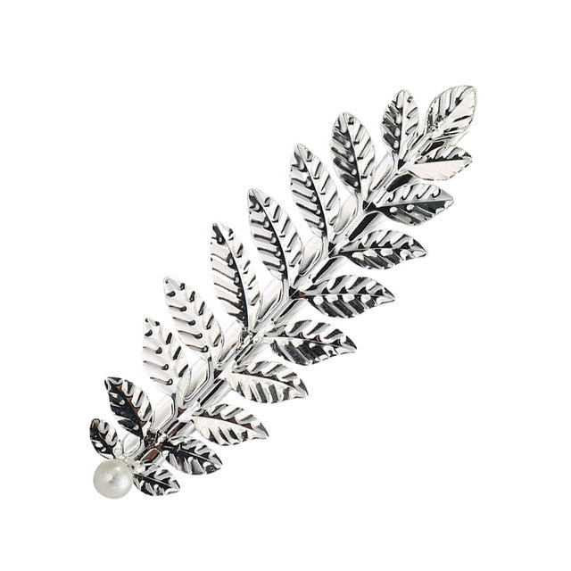 1PCS Leaf Feather Hair Clip