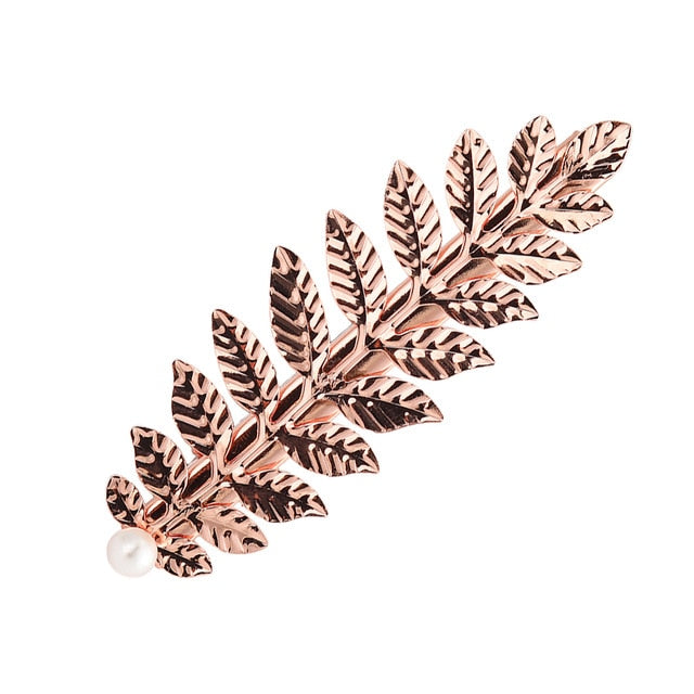 1PCS Leaf Feather Hair Clip