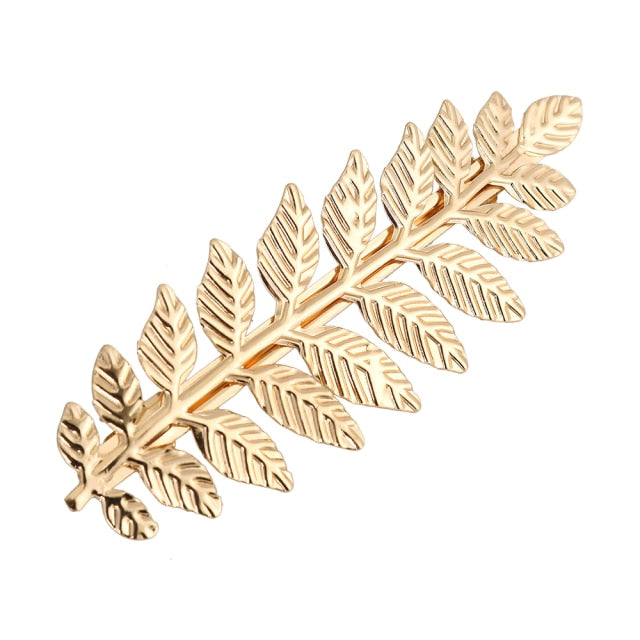 1PCS Leaf Feather Hair Clip