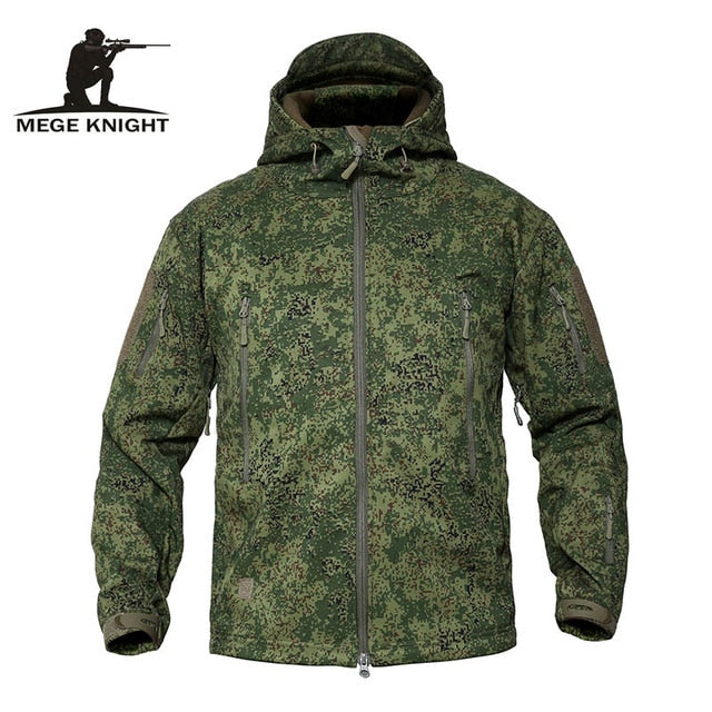 Men's Military Camouflage Fleece Jacket