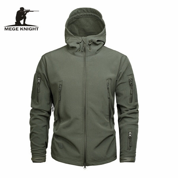 Men's Military Camouflage Fleece Jacket