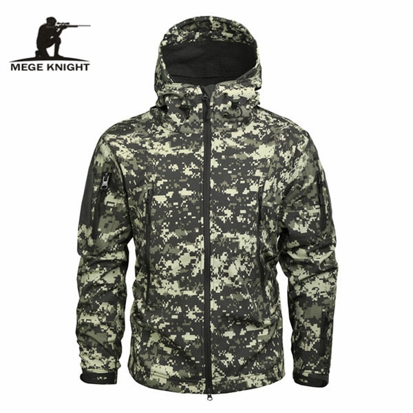 Men's Military Camouflage Fleece Jacket