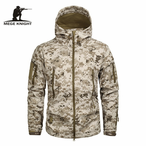 Men's Military Camouflage Fleece Jacket