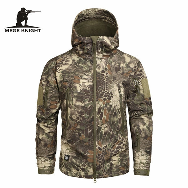 Men's Military Camouflage Fleece Jacket