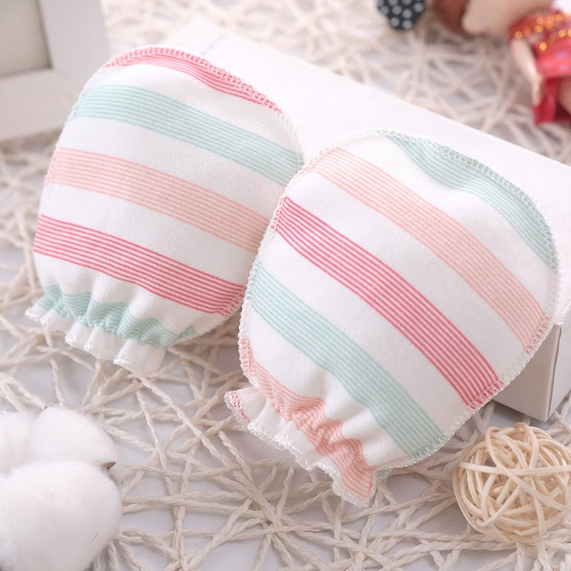 100% Cotton Baby Anti Scratching Gloves