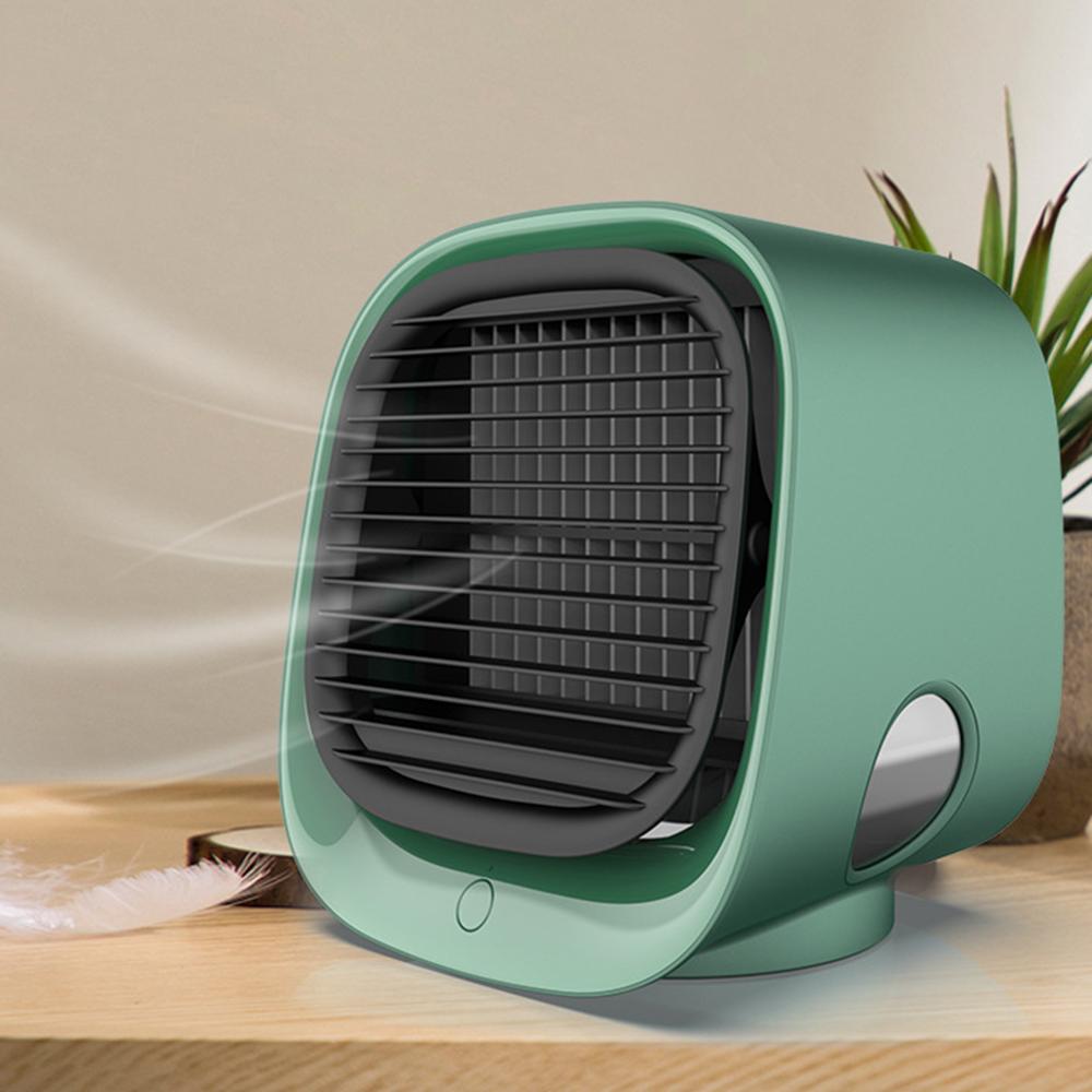 Air Cooler Fan Mini Desktop Air Conditioner with Night Light Mini USB