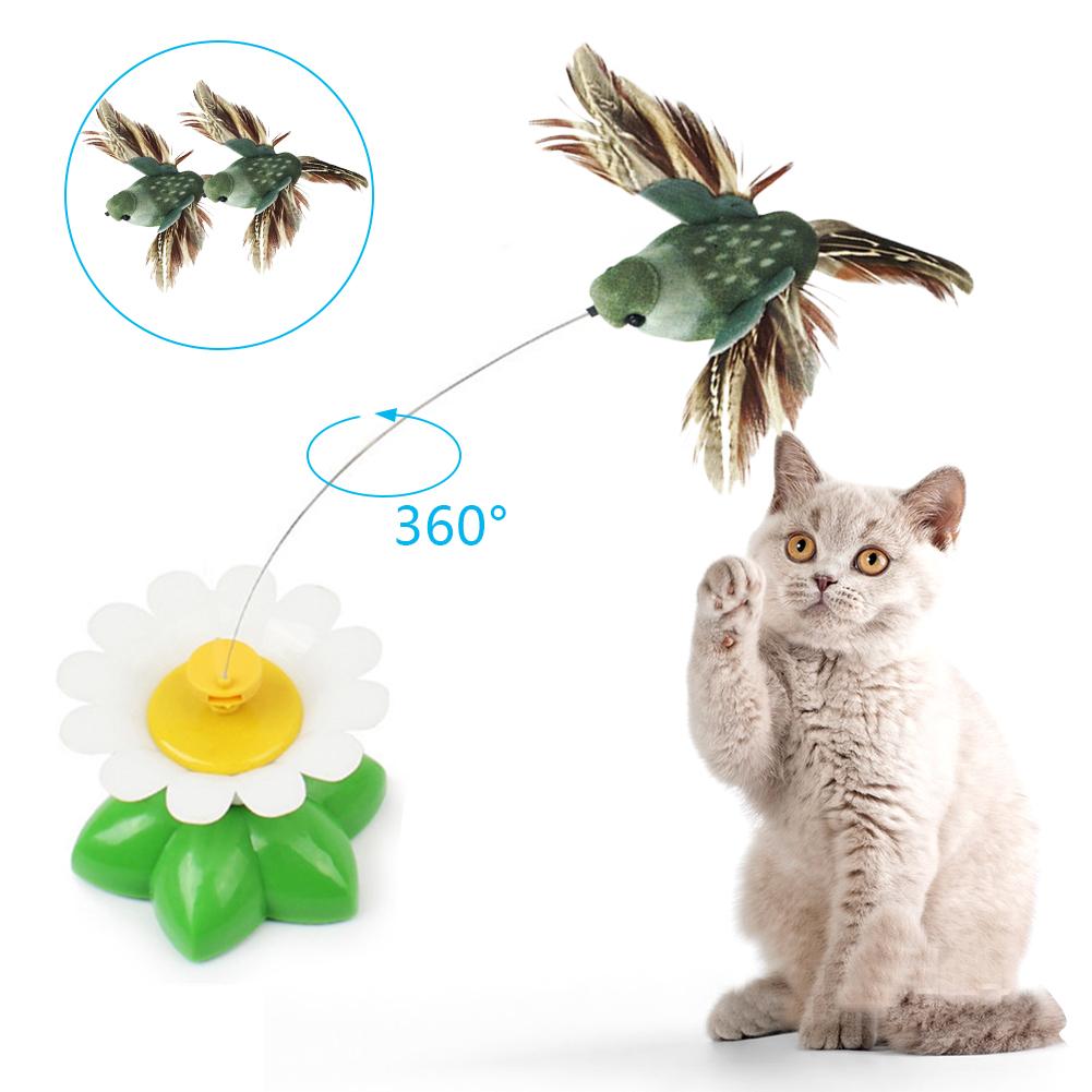 Cat Toy Electric Rotating Colorful Butterfly Bird