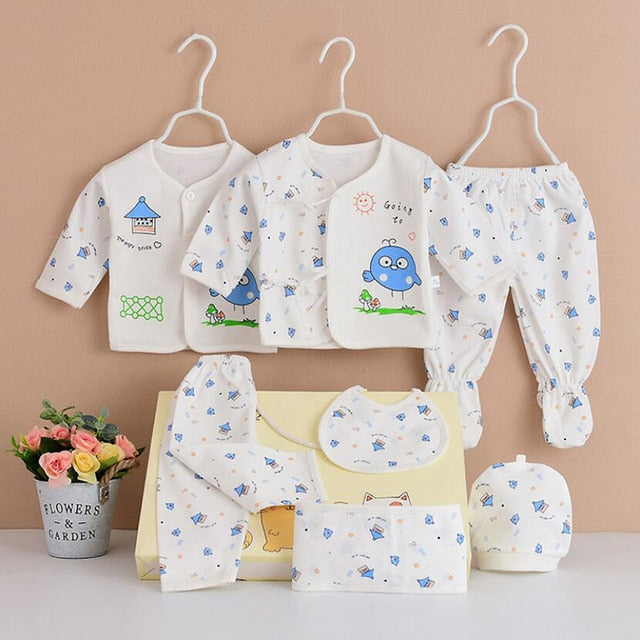 0-3 Months Infant Clothing Set (Cotton)
