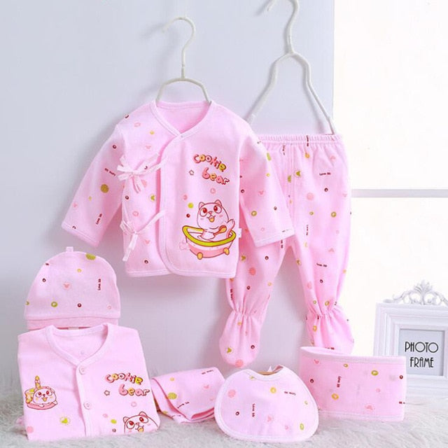 0-3 Months Infant Clothing Set (Cotton)