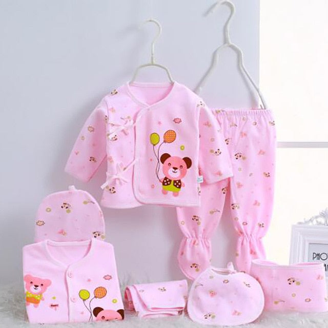 0-3 Months Infant Clothing Set (Cotton)