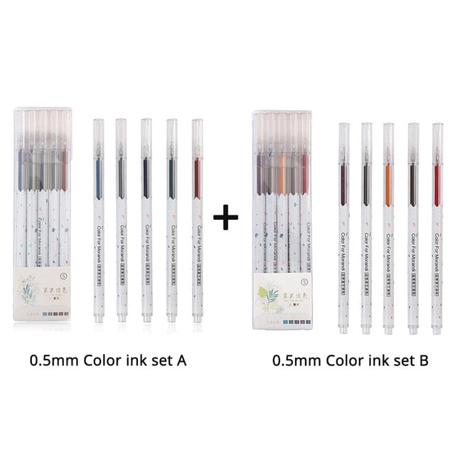 JIANWU 6pcs/set Gel Pens