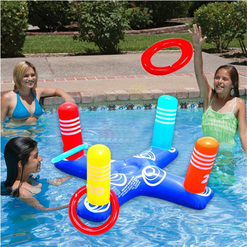 Inflatable Ring Throwing Pool Game