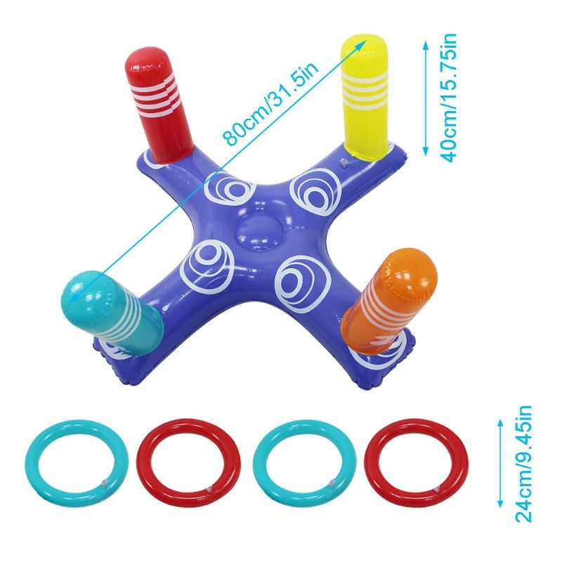 Inflatable Ring Throwing Pool Game