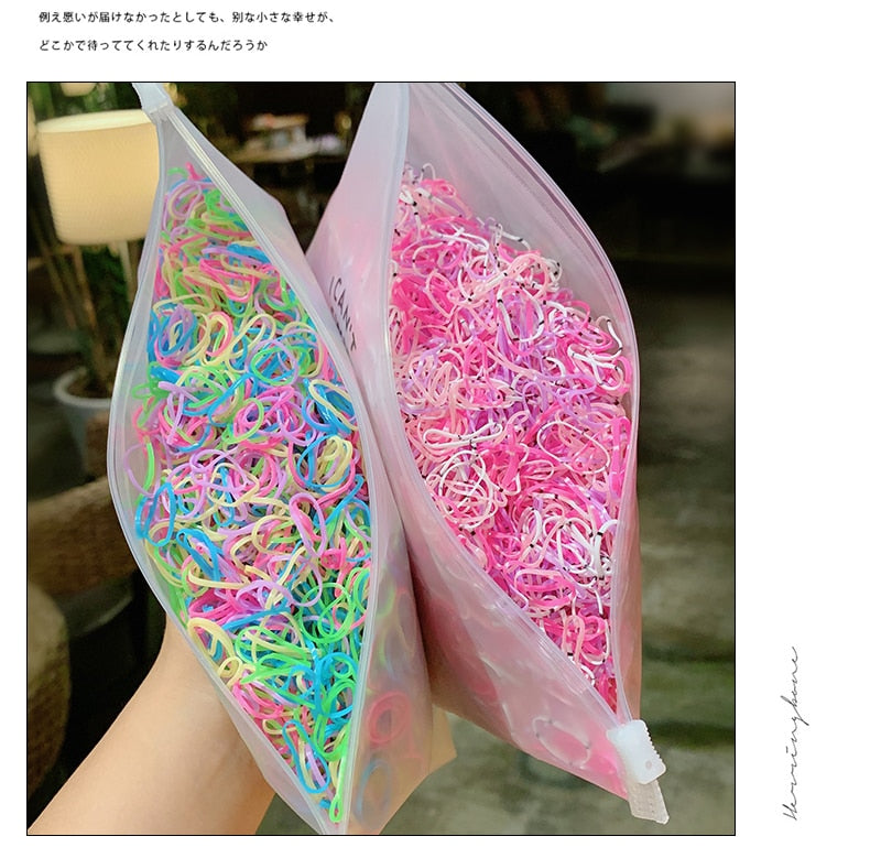 1000pcs/Pack Small Disposable Rubber Bands