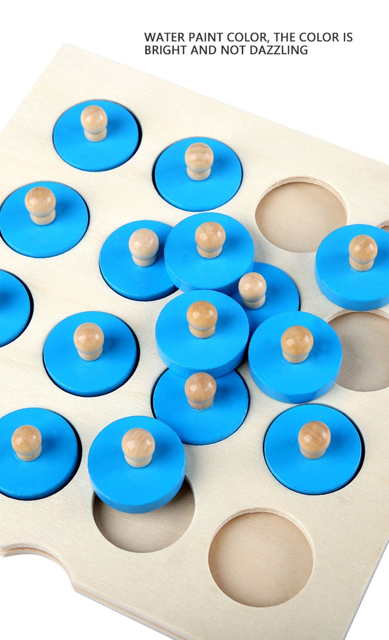 Montessori memory 3D wooden puzzle