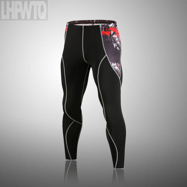Men's Thermal underwear Set MMA Fitness leggings