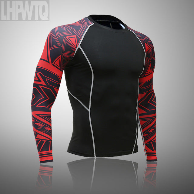 Men's Thermal underwear Set MMA Fitness leggings